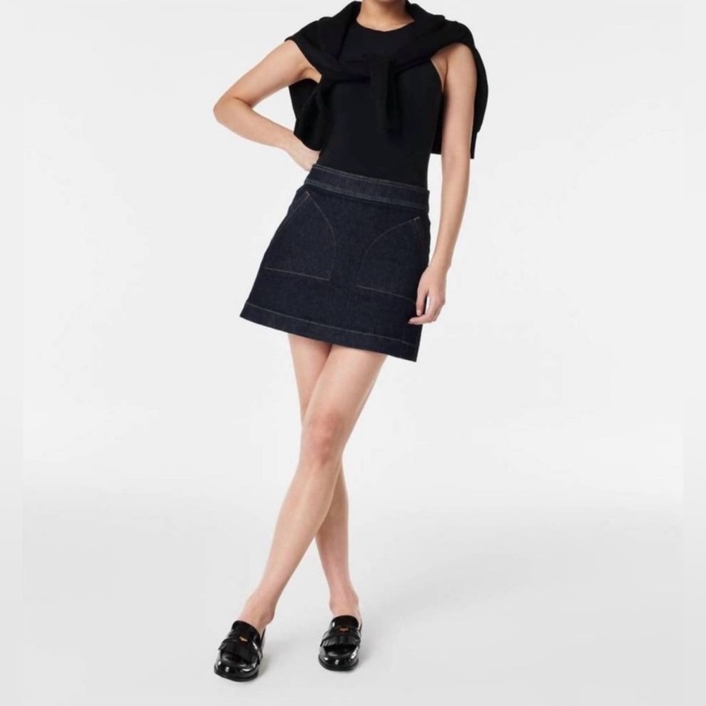 SPANX Denim Mini Skirt